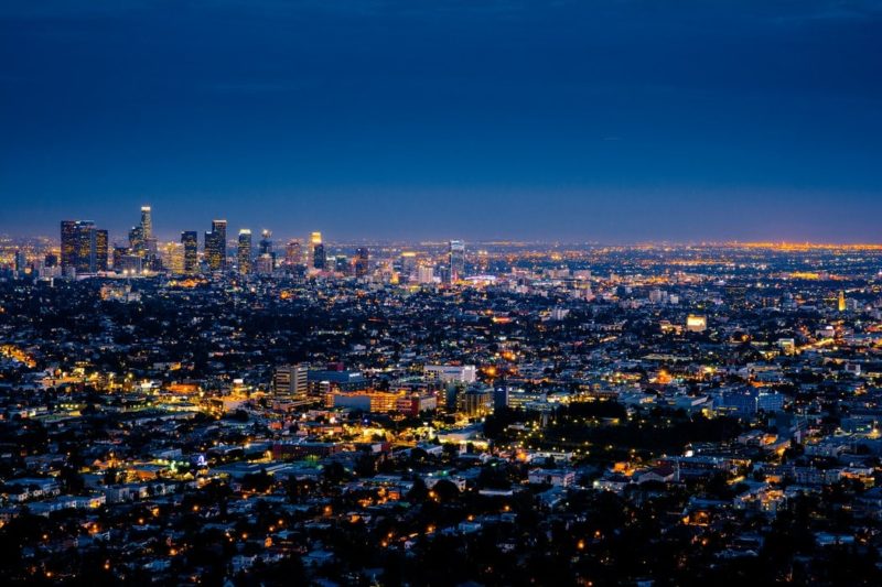 los angels city lights at night- outpatient rehab los angeles