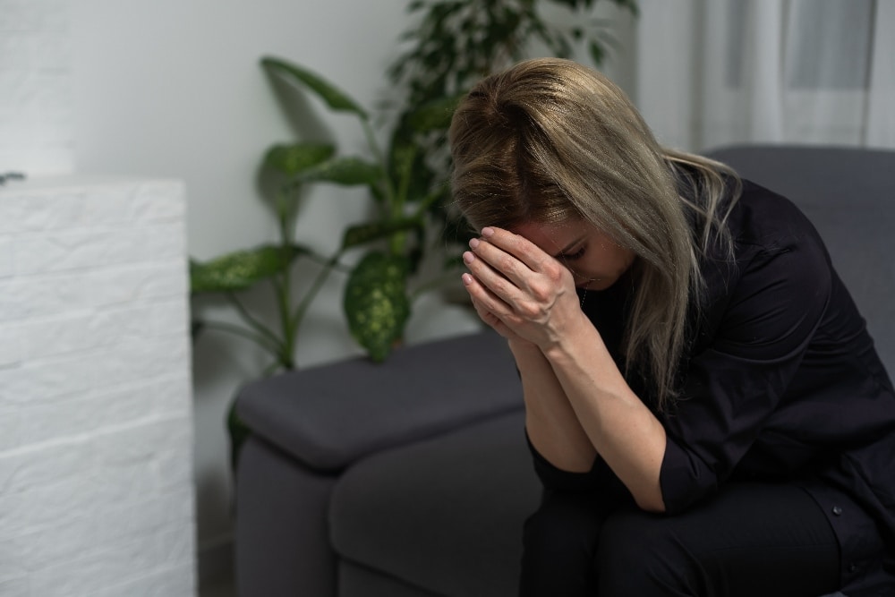 woman dealing with grief in recovery